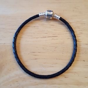 Pandora black cord bracelet